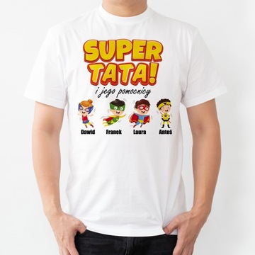Super Tata DZIEŃ OJCA - koszulka męska - XL