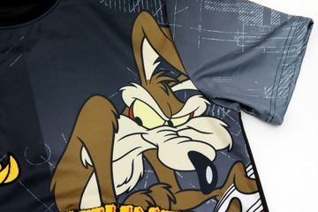 Koszulka męska T-shirt Looney Tunes Zwariowane Melodie r L Kojot Struś Haft