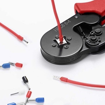 ZACISKARKA KOŃCÓWEK TULEJKOWYCH DO PRZEWODÓW ELEKTRYCZNYCH SZCZYPCE WTYKÓW