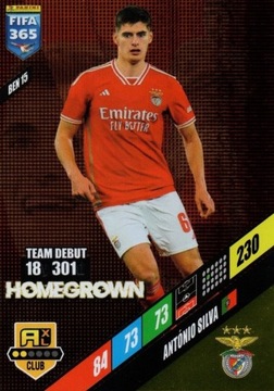 PANINI_ADRENALYN XL_FIFA 365 2024_HOMEGROWN_Silva_BEN 15