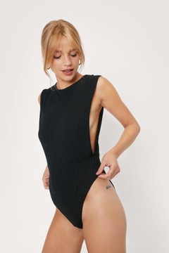 KC83312 *NASTY GAL PETITE PRĄŻKOWANE BODY XXS