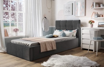 ЧАРЛИ односпальная мягкая кровать 90x200