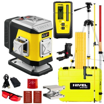 LASER KRZYŻOWY CL2R NIVEL SYSTEM + FULL ZESTAW