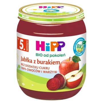 HiPP BIO Яблоки со свеклой после 5-го месяца, 125г