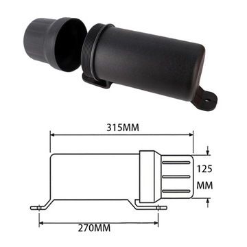 Мотоциклетная водонепроницаемая трубка для инструментов 125 мм