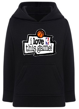 BLUZA z kapturem LOGO NBA I LOVE THIS GAME 122-128