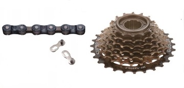Zestaw wolnobieg 7 rz Shimano MF-TZ500 +YBN S50