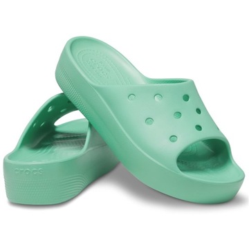 CROCS DAMSKIE KLAPKI NA PLATFORMIE PIANKOWE BUTY CLASSIC SLIDE r. 36/37