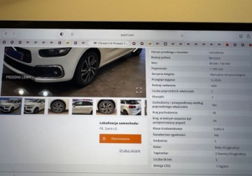 Citroen C4 Picasso II Picasso Facelifting 1.2 PurTech 130KM 2017 Citroen C4 Picasso bezwypadek jak nowaserwisshinelift 1.2 Benzyna 130KM, zdjęcie 33