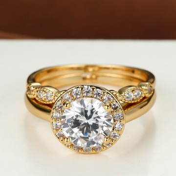 ЗОЛОТЫЕ ОБРУЧАЛЬНЫЕ КОЛЬЦА, СТАЛЬНАЯ ПАРА, ПОЗОЛОЧЕННЫЕ, 17/19