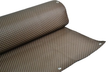 Балконное покрытие для балюстрады из техноротанга BROWN UMBRA на заказ.