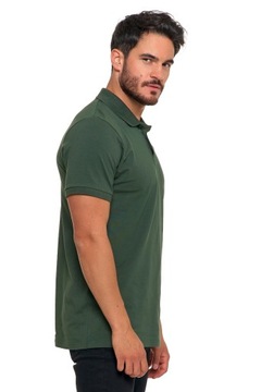 Koszulka męska MORAJ bawełniana Koszulka Polo Khaki REGULAR FIT r. M