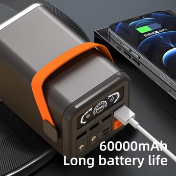 Power Bank 60000 мАч, мобильный аккумулятор с быстрой зарядкой и большой емкостью, p