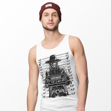 TANK TOP FILMOWE ANONYMOUS MUGSHOT