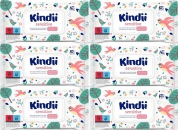 Влажные салфетки Kindii Sensitive 60 шт.
