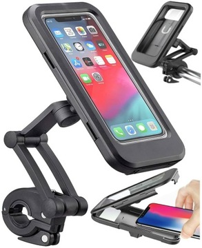 WODOODPORNY UCHWYT ROWEROWY MOTOCYKLOWY NA TELEFON HULAJNOGĘ KIEROWNICĘ