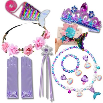 13в1 ХВОСТ РУСАЛОЧКИ КУПАЛЬНИК РУСАЛОЧКИ КОМПЛЕКТ КОСТЮМОВ РУСАЛКИ Z3 размер 116