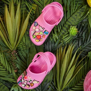 CROCS DAMSKIE CHODAKI NA PLATFORMIE PIANKOWE KLAPKI LEKKIE BUTY r. 39/40