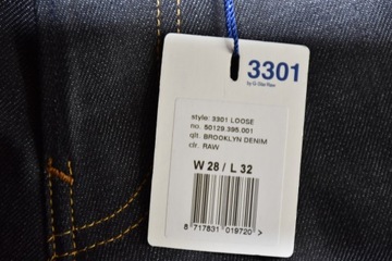 G-star 3301 loose spodnie męskie W28L32 nowe