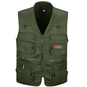 Men s multiple pocket Fly Fishing XL Army Green