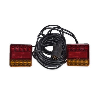 Zestaw lamp LED przyczepy przyczepka na magnes z przewodem 7.5 m