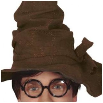 Brązowy KAPELUSZ czarodzieja MAGA halloween magik