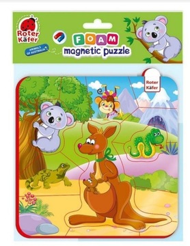 PIANKOWE PUZZLE MAGNETYCZNE. ZWIERZĘTA Z AUSTRALII