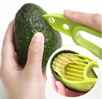 AVOCADO DRYLOWNICA KRAJALNICA NÓŻ DO AWOKADO obieraczka owoców 18cm