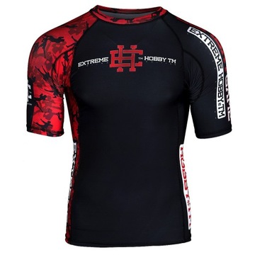 RASHGUARD MĘSKI MMA RED WARRIOR EXTREME HOBBY M