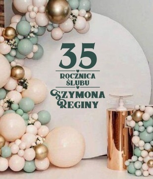 Naklejka dekoracja urodziny jubileusz 18 30LUSTRO