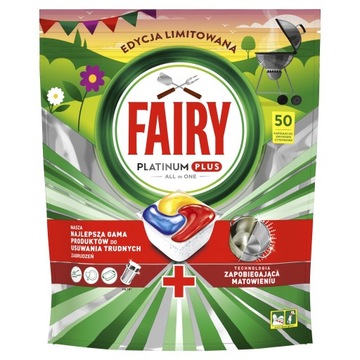 FAIRY PLATINUM PLUS KAPSUŁKI DO ZMYWARKI 50 SZT