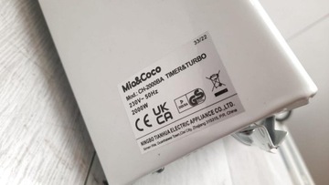 Электрический обогреватель MIA&COCO CH-2000BA 2000 Вт
