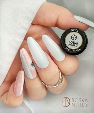 Лак гибридный BOSKA NAILS БЕЛЫЙ 301 6мл
