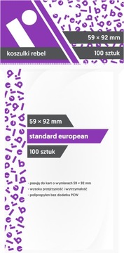 Koszulki Rebel 59x92 Standard European 100 SZT Wwa