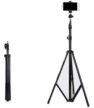 Statyw tripod uchwyt na aparat telefon 72-210cm WYSOKI MAX 210 CM