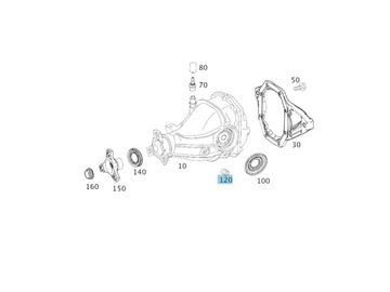 ORIG. ZÁCPA  DIFERENCIÁLU MERCEDES-BENZ A3529970032
