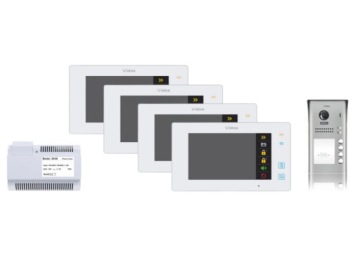 Wideodomofon VIDOS DUO 4 x M1021W / S1104A