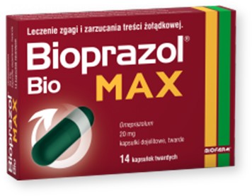 Bioprazol Bio Max, 20 mg, kapsułki dojelitowe twar