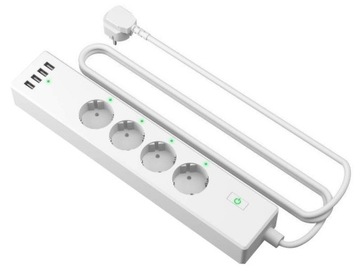 Интеллектуальный удлинитель Wi-Fi Meross 4x AC + 4x USB