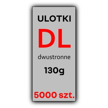 ЛИСТОВКИ DL 5000 шт. ПОЛНОЦВЕТНЫЕ 130Г.