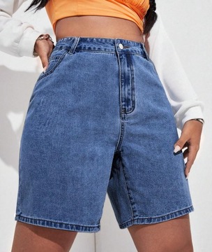 SHEIN SPODENKI PLUS SIZE JEANSOWE KRÓTKIE 46 ŁFB