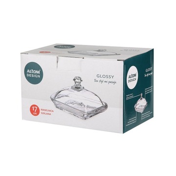 МАСЛЕНКА ALTOM DESIGN КОНТЕЙНЕР ДЛЯ МАСЛА ГЛАДКАЯ СТЕКЛЯННАЯ МАСЛЕНКА