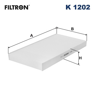 FILTR VENTILACE PROSTORU SPOLUJEZDCE FILTRON K 1202