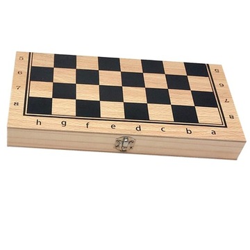Складная деревянная шахматная доска ручной работы из 3 частей игры, 39x39 см