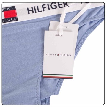 TOMMY HILFIGER MAJTKI DAMSKIE BIKINI NIEBIESKIE S