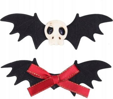 2 sztuki nietoperzy demon gotyckie spinki do wosó
