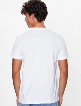 Calvin Klein Jeans T-Shirt Biały Regular Fit męski BIAŁY r. XXXL jak XXL