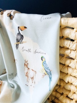 Бамбуковый подгузник Карта мира