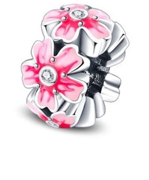Charms Kwiatek Zawieszka Charmsy Zawieszki do bransoletki Srebro próby 925