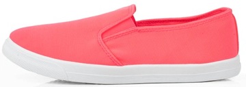 TRAMPKI RÓŻOWE TENISÓWKI NEON SLIP ON 37